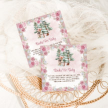 Libros Florales de Ciervo para la Fiesta de Bebé N