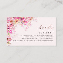 Libros florales para Baby Shower Baby in Bloom
