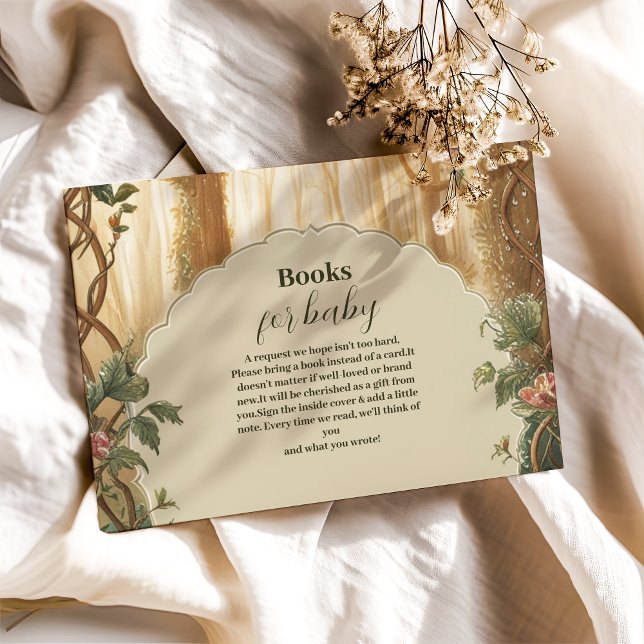 Tarjeta De Recepción Libros forestales encantados para el bebé (Subido por el creador)