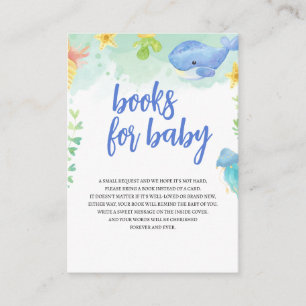 Tarjeta De Recepción Libros infantiles de Baby Shower en verano bajo el