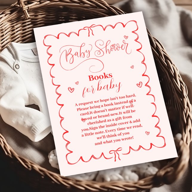 Tarjeta De Recepción Libros infantiles de dibujos animados rosados mini (Subido por el creador)