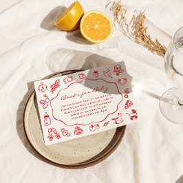 Tarjeta De Recepción Libros Italianos Ciao Bambino Para Baby Shower