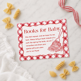 Tarjeta De Recepción Libros italianos dibujados a mano para bebé