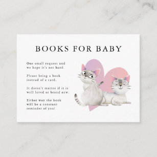 Tarjeta De Recepción Libros lindos de Baby Shower de los gemelos de los
