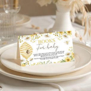 Tarjeta De Recepción Libros Little Honey Bee para solicitud de bebé