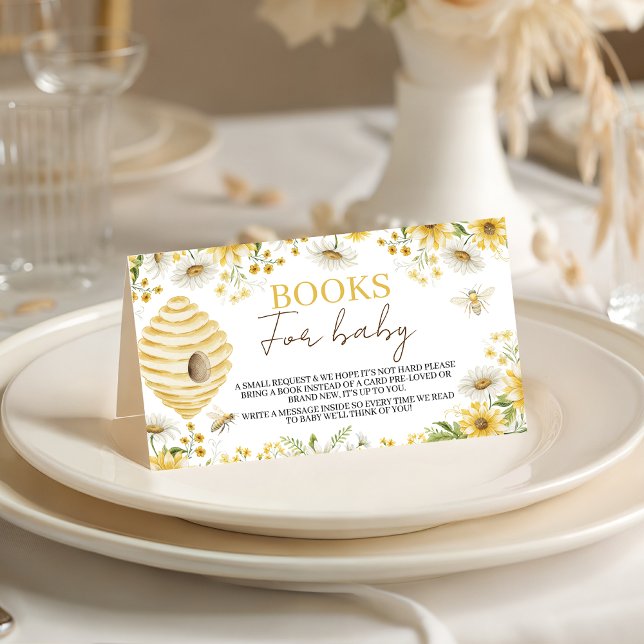 Tarjeta De Recepción Libros Little Honey Bee para solicitud de bebé (Subido por el creador)