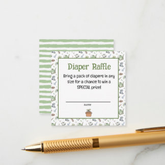 Tarjeta De Recepción Libros Little Sprout para el sorteo de pañales de