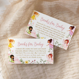 Tarjeta De Recepción Libros mágicos de Baby Shower floral para bebés