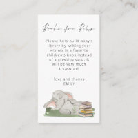 Libros manuscritos de elefantes para Baby Shower