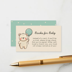 Tarjeta De Recepción Libros Minimalistas de espera temprana para bebé