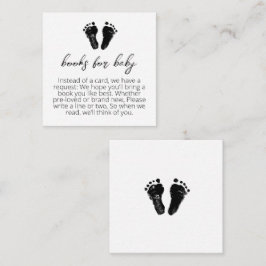 Tarjeta De Recepción Libros minimalistas para Baby Shower