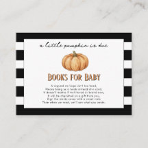 Libros Modernos de Calabaza Pequeña en Blanco y Ne