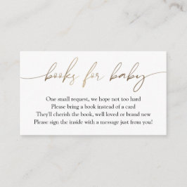 Tarjeta De Recepción Libros modernos de caligrafía de oro para solicitu