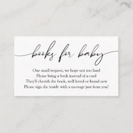 Tarjeta De Recepción Libros modernos de caligrafía para solicitud de be