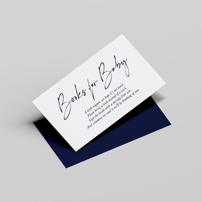 Tarjeta De Recepción Libros modernos manuscritos de Marina para el bebé (Subido por el creador)