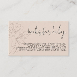 Tarjeta De Recepción Libros modernos para bebé sencillos