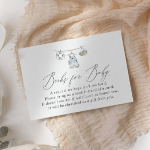 Tarjeta De Recepción Libros náuticos de Baby Shower para el bebé