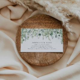 Tarjeta De Recepción Libros Neutrales De Baby Shower De Género Para El