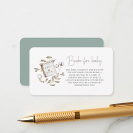 Tarjeta De Recepción Libros Neutrales De Brunch Para Bebés Para Alojami