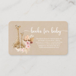 Tarjeta De Recepción Libros Neutrales De Girafa De Grasa Pampas Para El