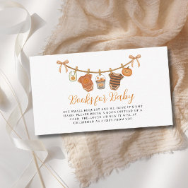 Tarjeta De Recepción Libros Neutrales De Halloween De Género Para Baby 