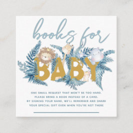 Tarjeta De Recepción Libros para animales de Safari para bebés