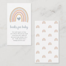 Libros para Baby Boho Rainbow Cute Boy Baby Shower