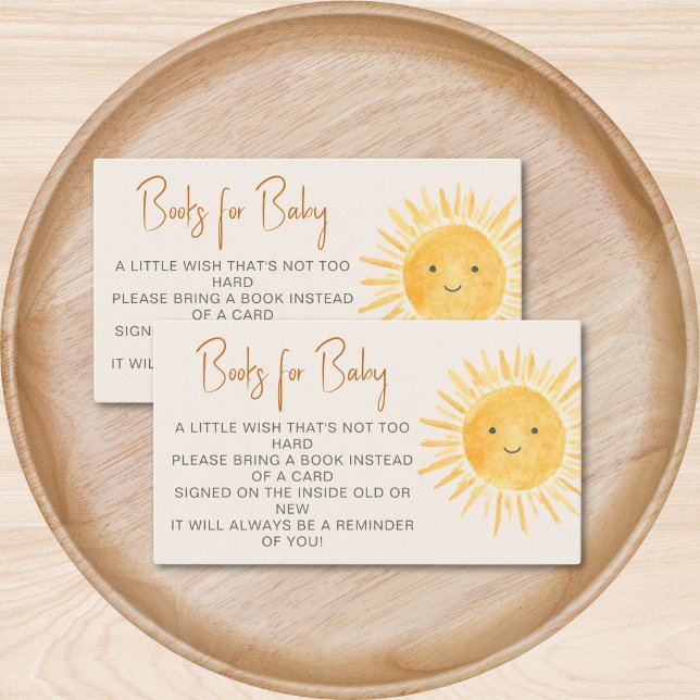 Tarjeta De Recepción Libros Para Baby Boho Sunshine Baby Shower (Subido por el creador)