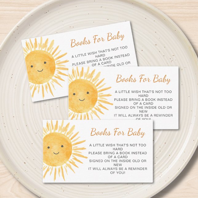 Tarjeta De Recepción Libros Para Baby Boho Sunshine Sun Baby Shower (Subido por el creador)