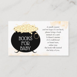 Tarjeta De Recepción Libros para Baby Brew Halloween Baby Shower