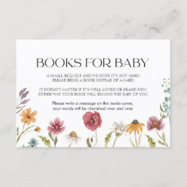 Tarjeta De Recepción Libros para Baby Card Floral