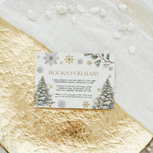 Tarjeta De Recepción Libros para Baby Card Winter Wonderland
