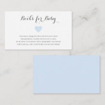 Libros para Baby Cute Blue Heart Boy Baby Shower