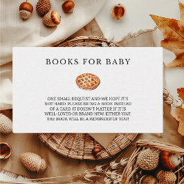 Tarjeta De Recepción Libros Para Baby Cutie Pie Fall Baby Shower