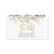 Libros Para Baby Eucalyptus Green Baby Shower