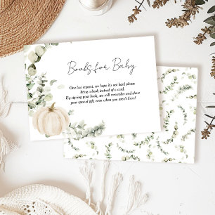 Tarjeta De Recepción Libros para Baby Little Pumpkin Baby Shower