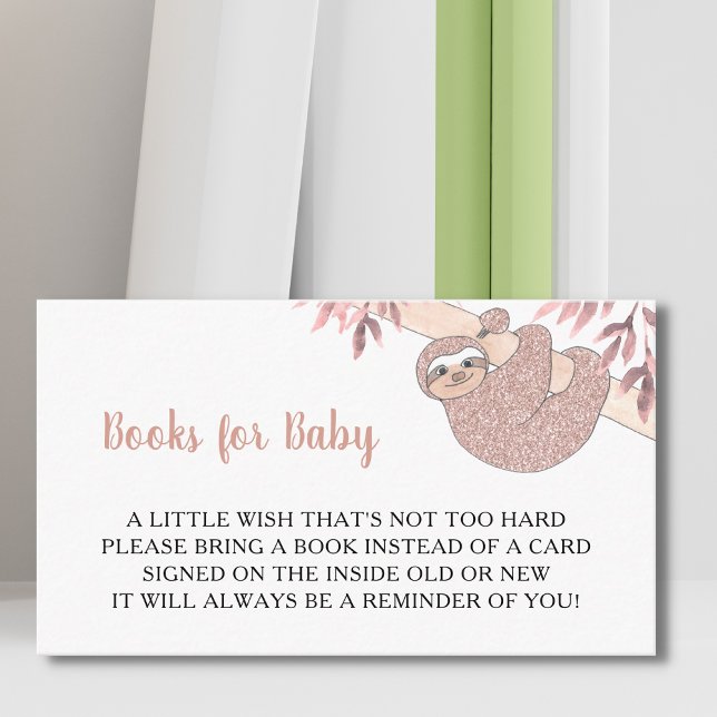 Tarjeta De Recepción Libros Para Baby Pink Slots Baby Shower (Subido por el creador)
