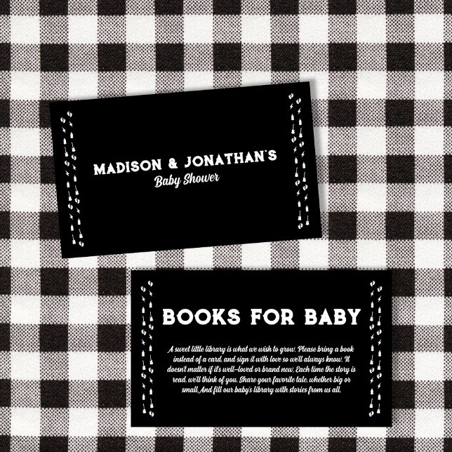 Tarjeta De Recepción Libros Para Baby Rock Y Roll Baby Shower (Books For Baby Rock And Roll Baby Shower Enclosure Card)