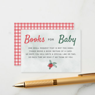 Tarjeta De Recepción Libros Para Baby Rustic Little Tomate Baby Shower
