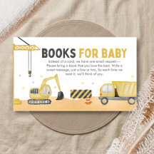 Libros para Baby Shower de Bebé en Construcción
