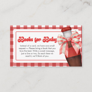Tarjeta De Recepción Libros para Baby Shower de Cola para Bebé Está Lis