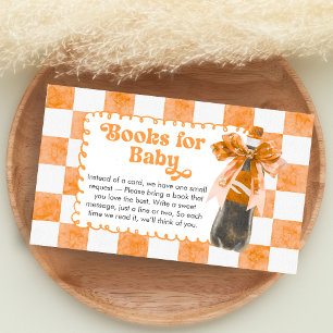 Tarjeta De Recepción Libros para Baby Shower de Ella Está Lista para Na