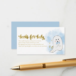 Tarjeta De Recepción Libros para Baby Shower de Halloween de Bebé Fanta