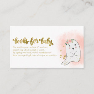 Tarjeta De Recepción Libros para Baby Shower de Halloween de Bebé Fanta