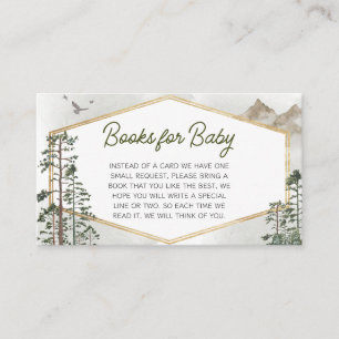 Tarjeta De Recepción Libros para Baby Shower de Oh Boy Adventure Begin