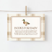 Libros para baby shower de patito de Mallard para
