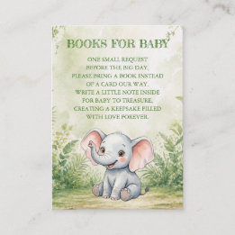 Tarjeta De Recepción Libros para Baby Shower de Wild One Baby