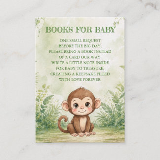 Tarjeta De Recepción Libros para Baby Shower de Wild One Baby
