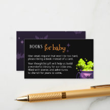 Libros para Baby Spooky Green Cauldron Baby Shower