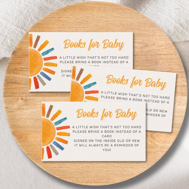 Tarjeta De Recepción Libros para Baby Sun Baby Shower (Subido por el creador)